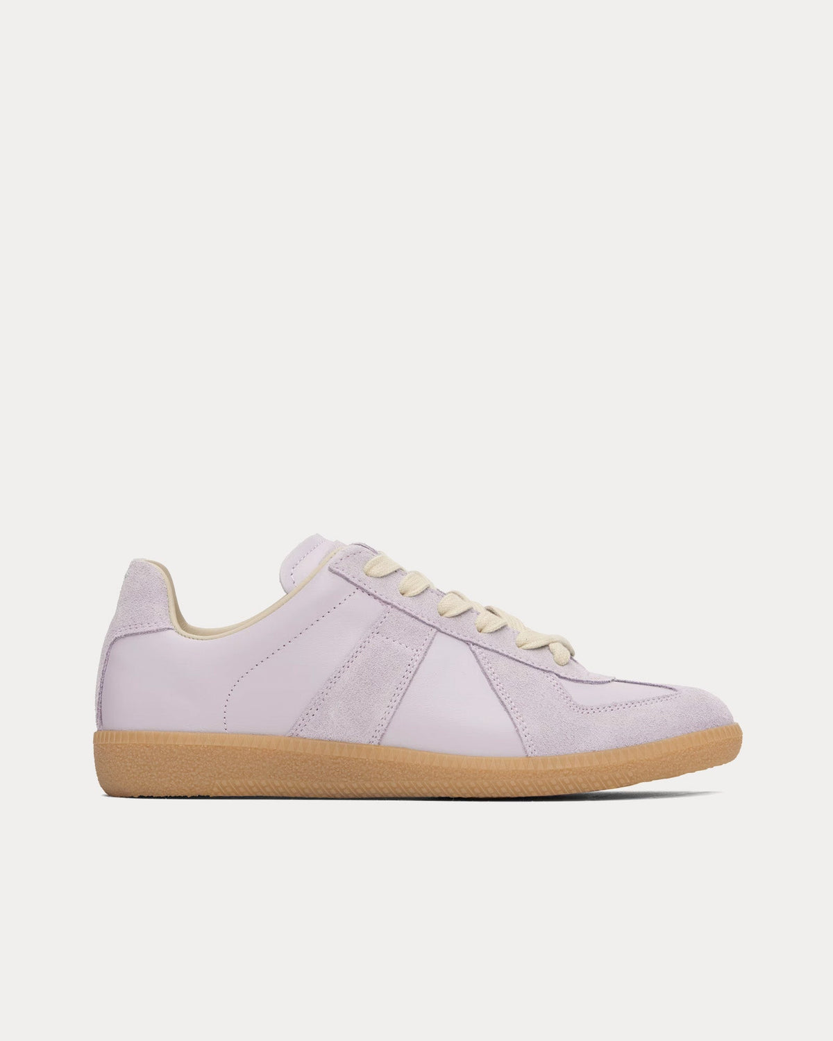 Replica Leather & Suede Glicine Low Top Sneakers