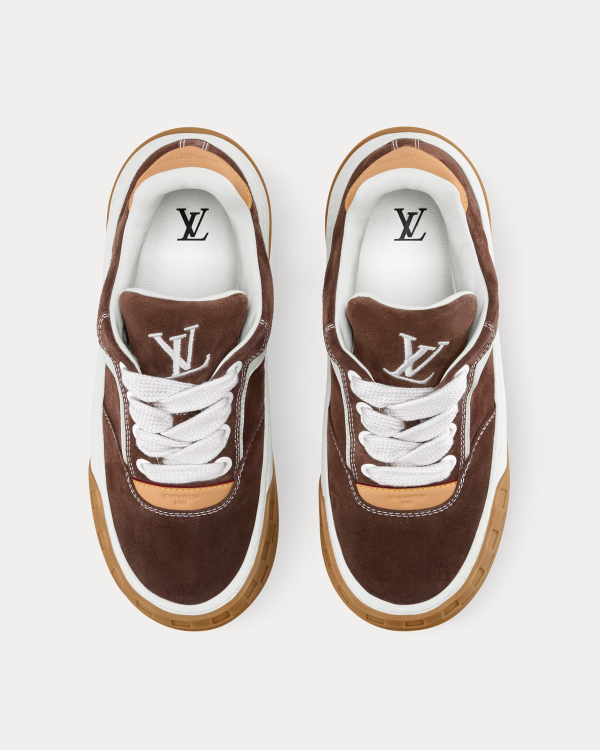 LV Tilted Brown Low Top Sneakers