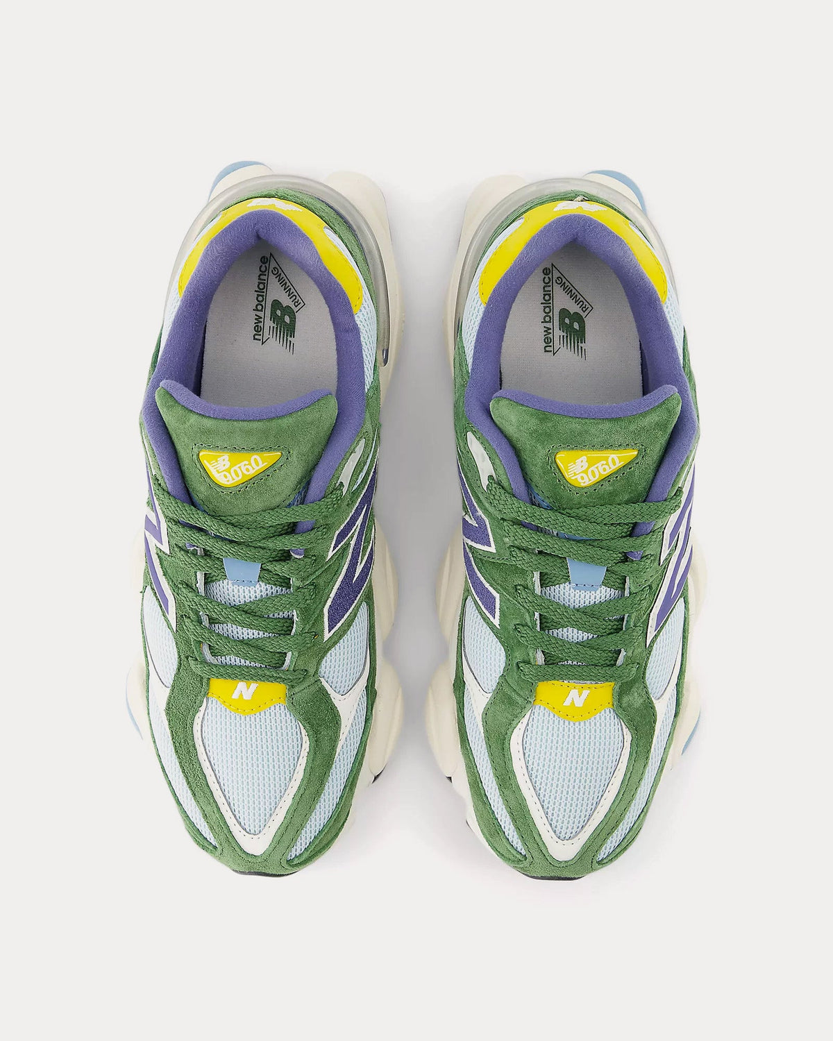9060 Dark Alpine Green / Frosted Glass Low Top Sneakers
