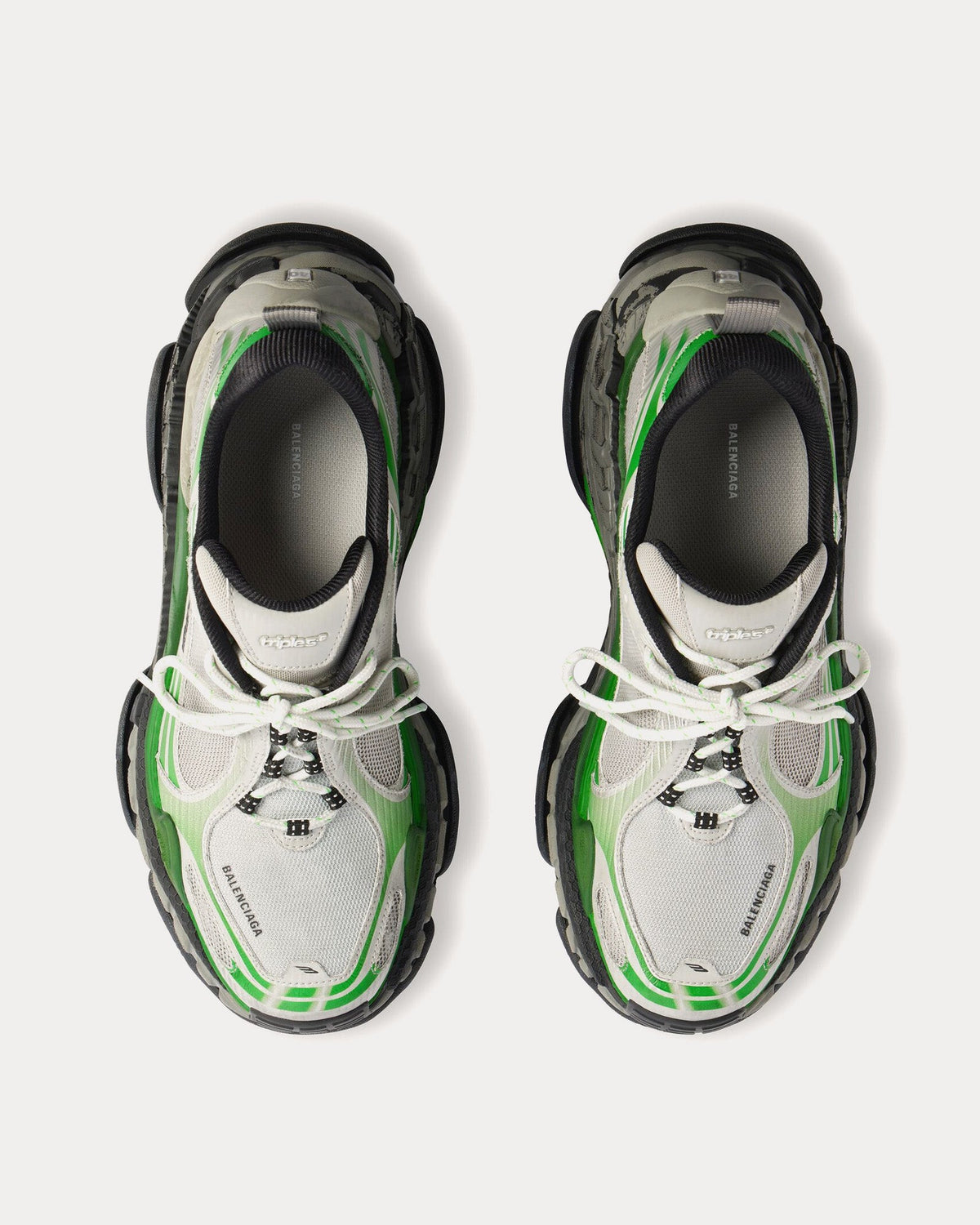 Triple S.2 Grey / Green Low Top Sneakers