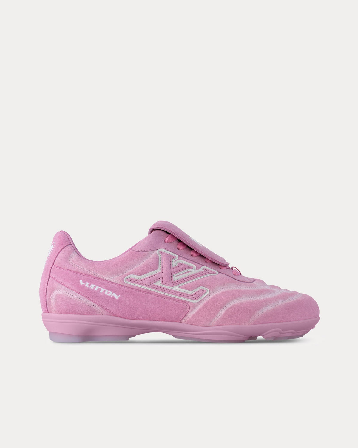 LV Footprint Soccer Trainer Rose Low Top Sneakers