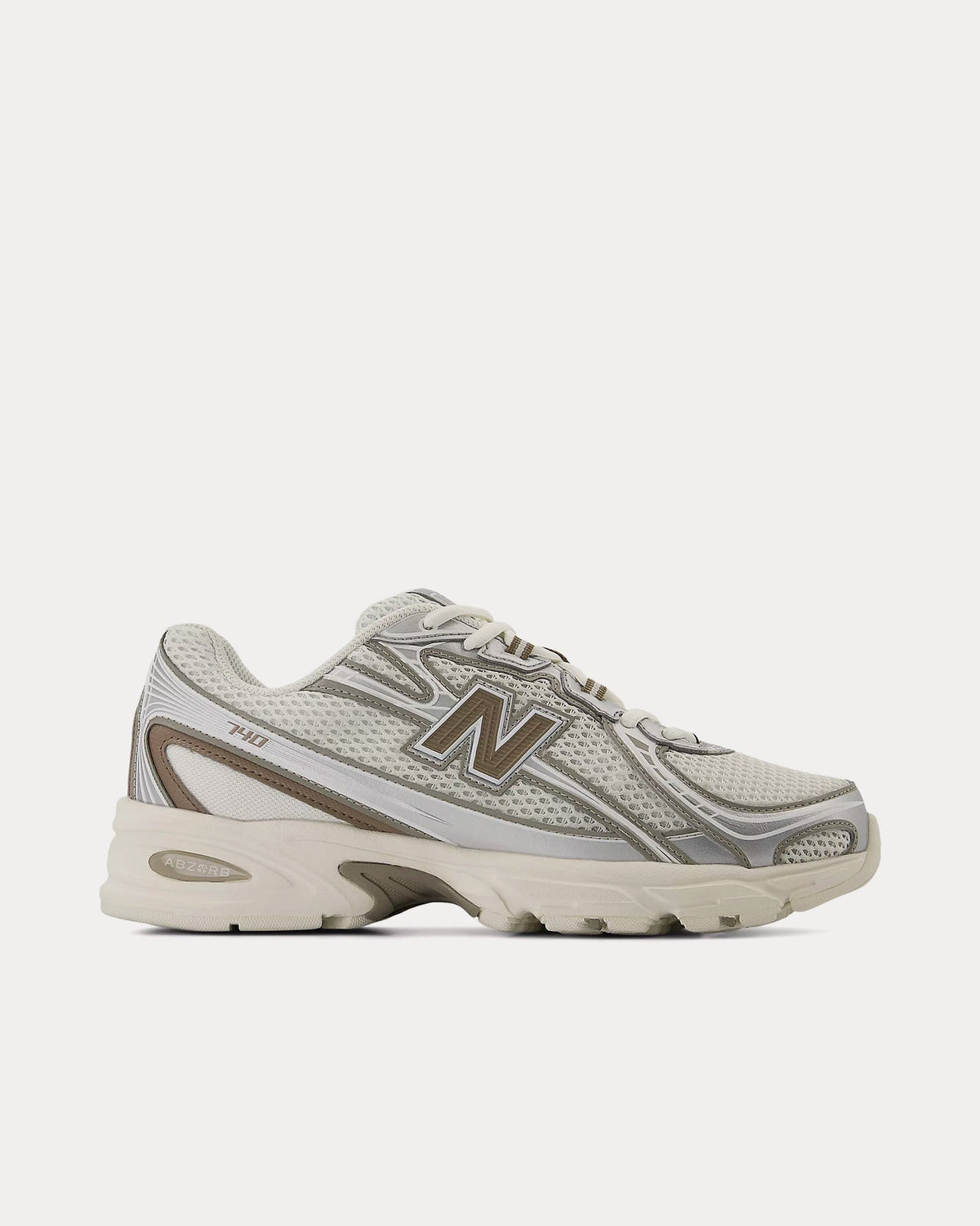 740 Sea Salt / Arid Stone / Silver Metallic Low Top Sneakers