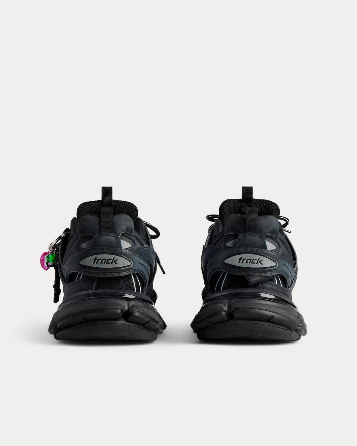 Track with Charms Black Low Top Sneakers