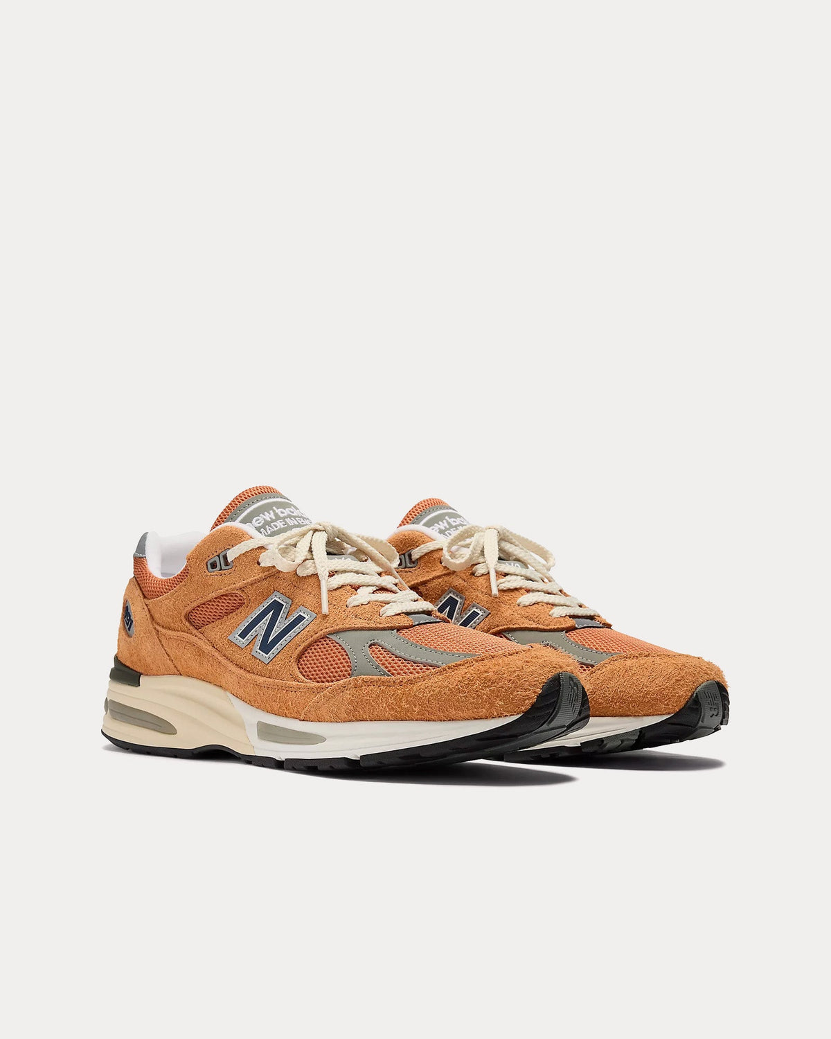 Made in UK 991v2 'Grounded Pastels' Gold Earth / Golden Ochre / Moon Mist Low Top Sneakers