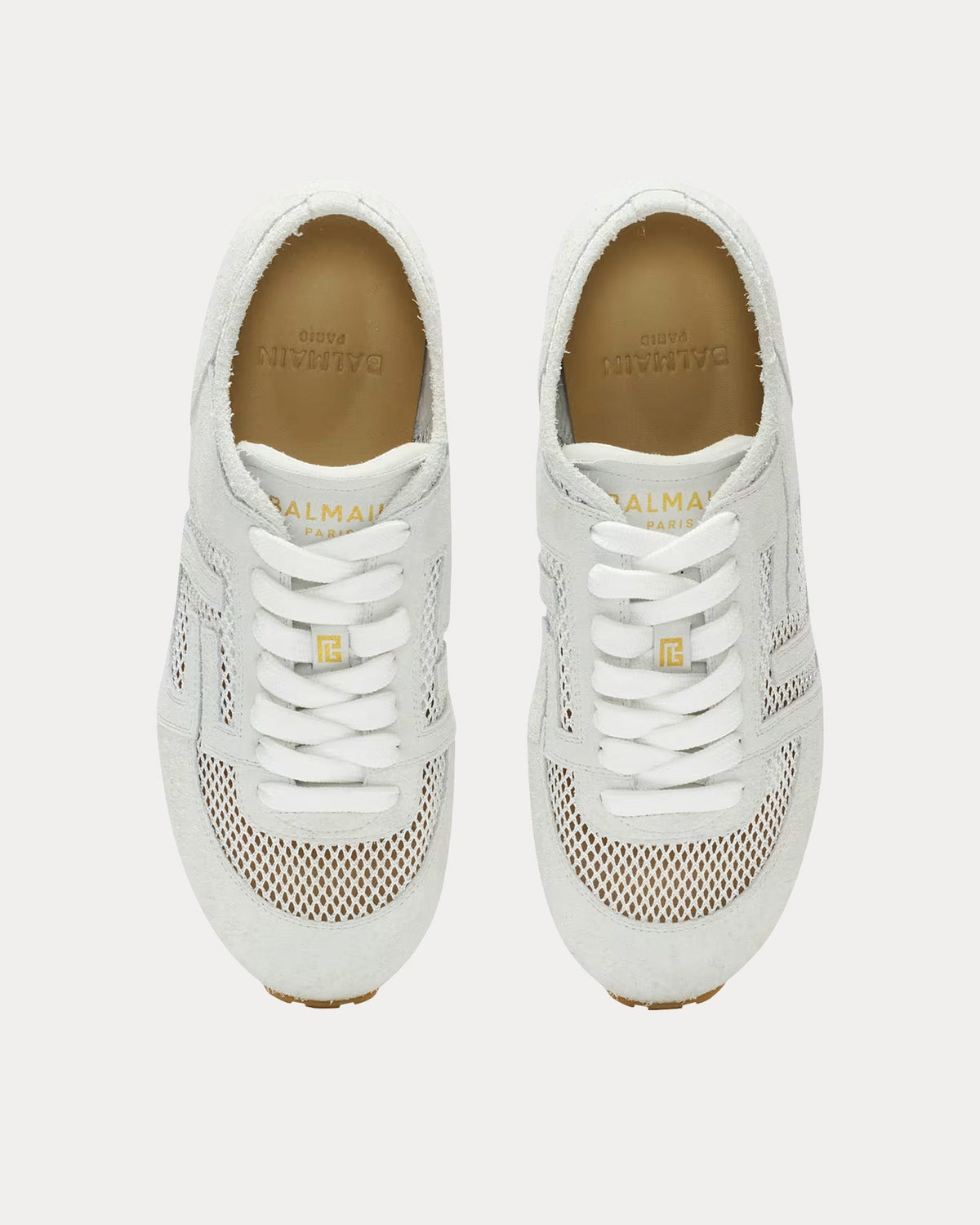 Racer 45 Suede & Nylon White Low Top Sneakers