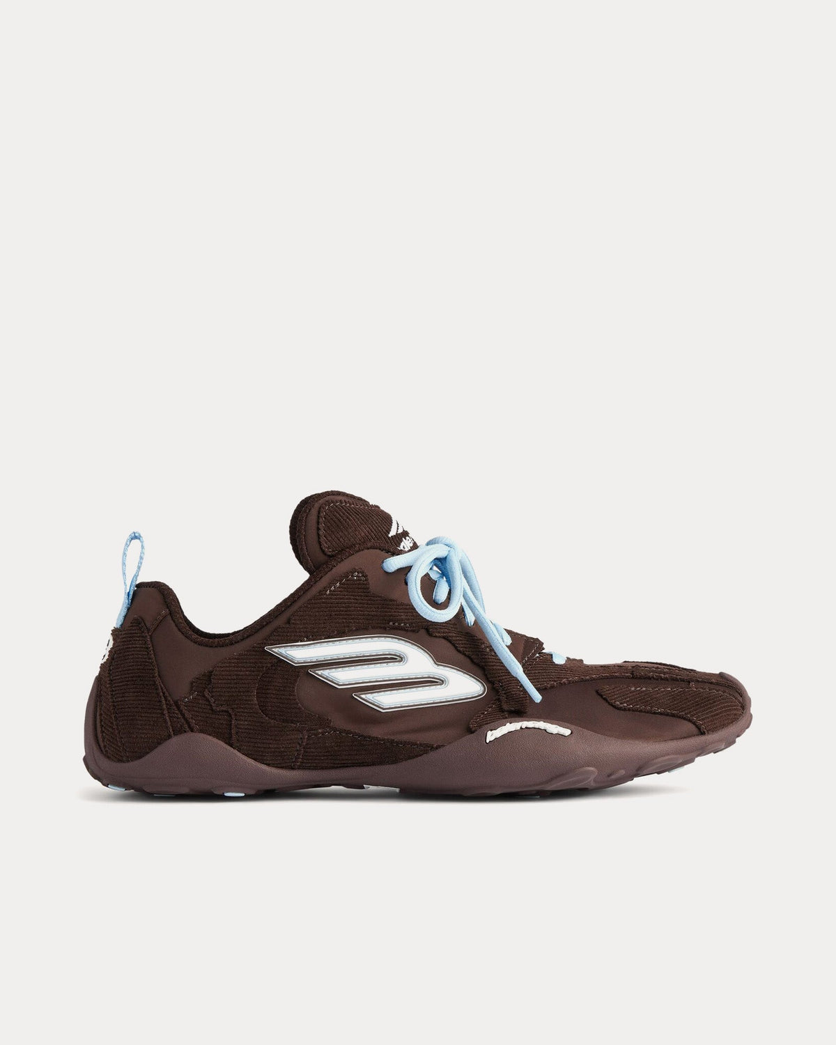 Monday Ultra Brown / White / Light Blue / Beige Low Top Sneakers