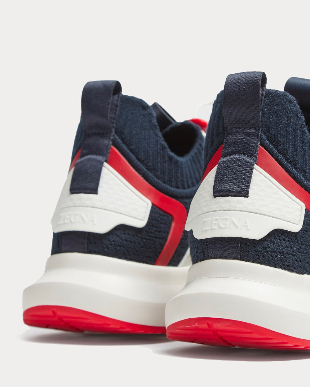 TECHMERINO™ Sock 2.0 Black/White/Red Slip On Sneakers
