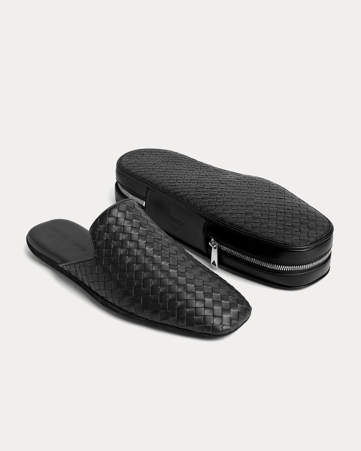 Palazzo Black Slippers