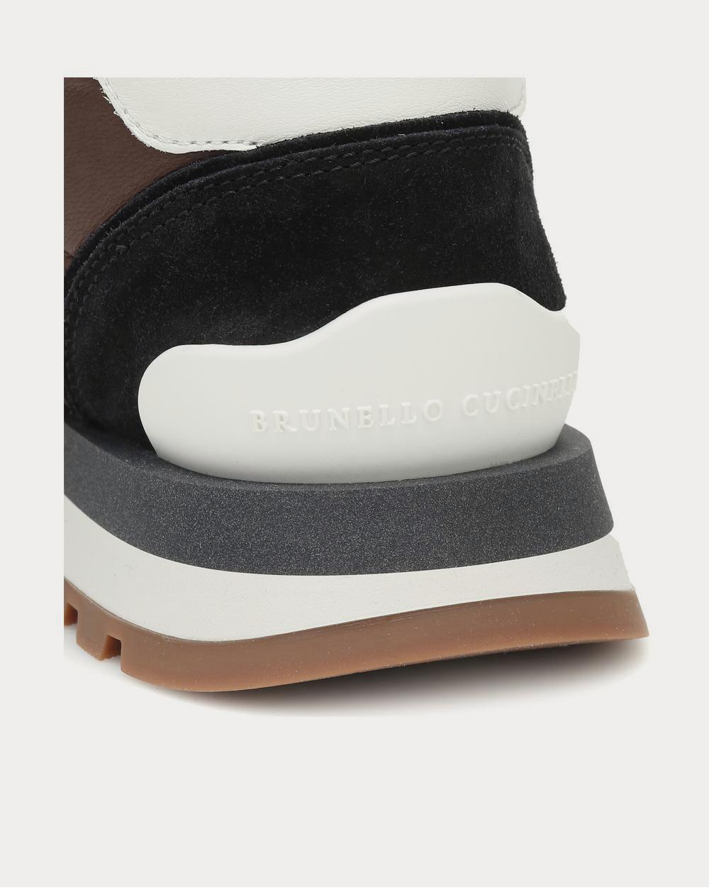 Suede and leather Black Low Top Sneakers