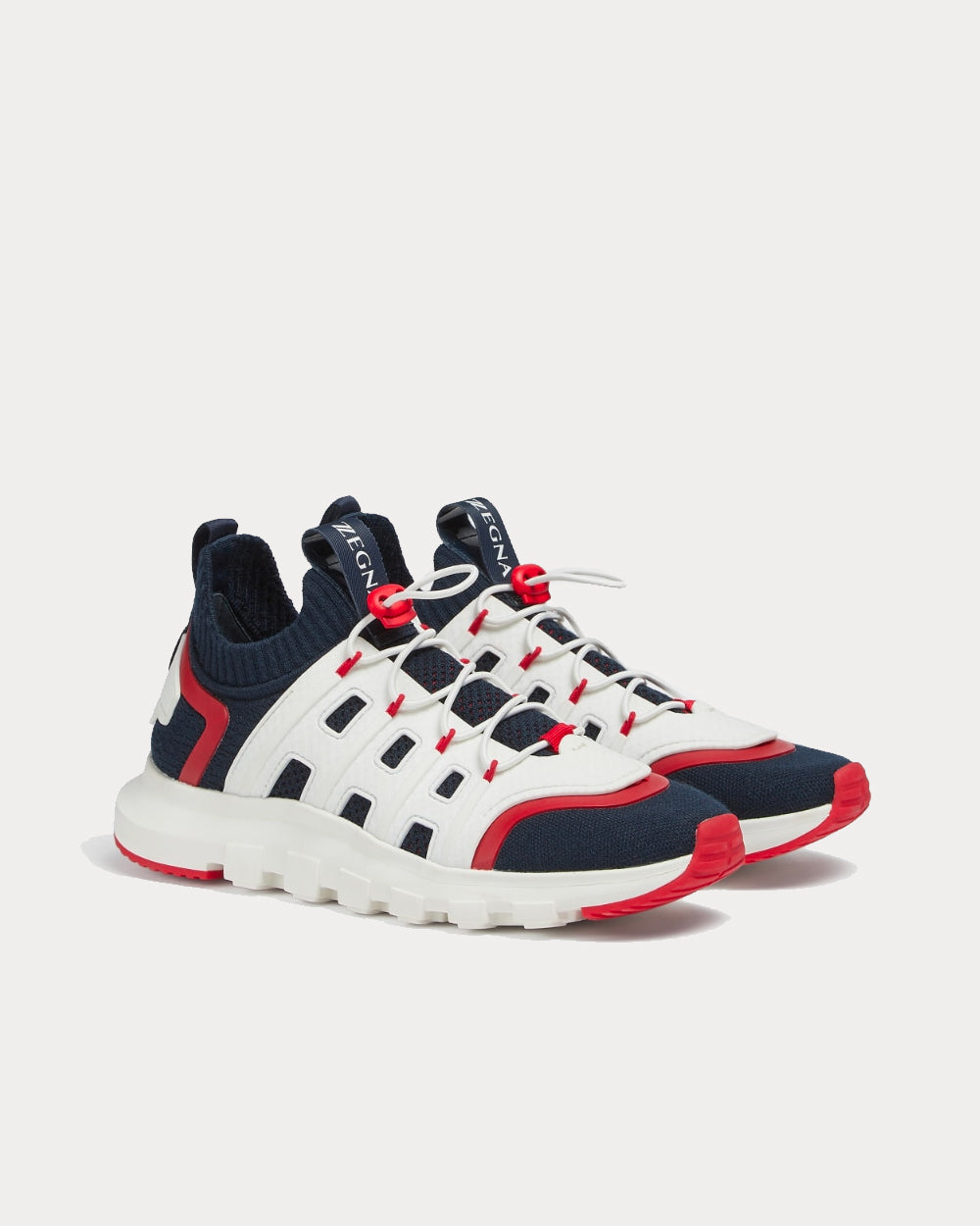 TECHMERINO™ Sock 2.0 Black/White/Red Slip On Sneakers