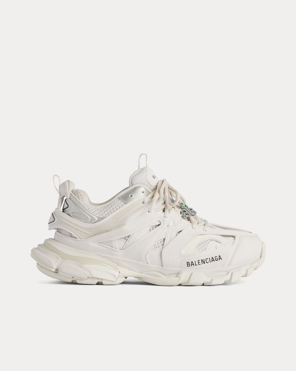 Track with Charms White Low Top Sneakers