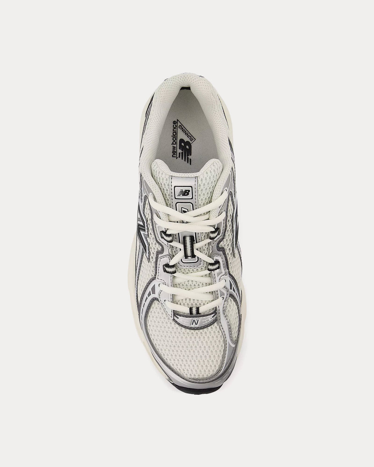 740 Sea Salt / Black / Silver Metallic Low Top Sneakers