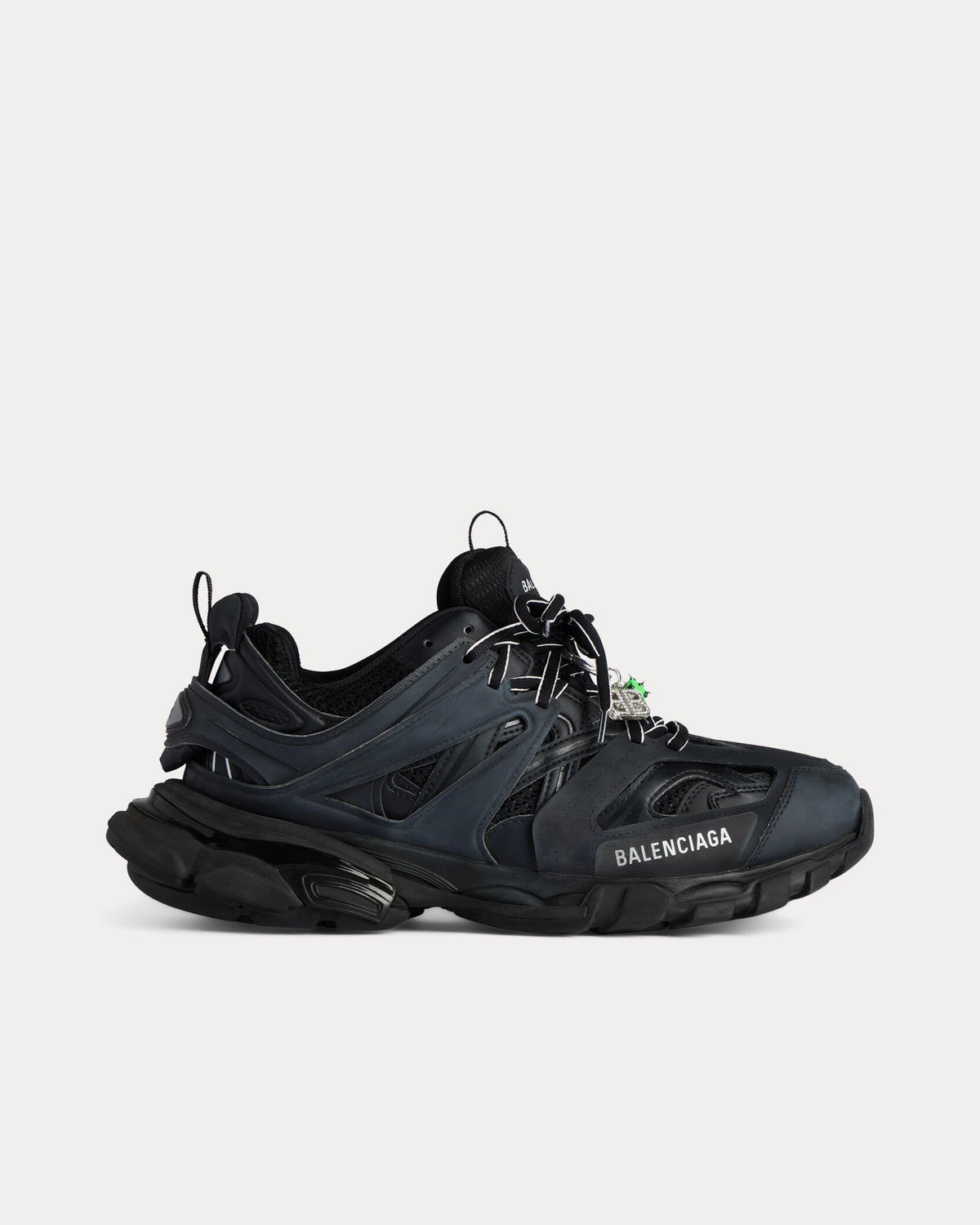 Track with Charms Black Low Top Sneakers