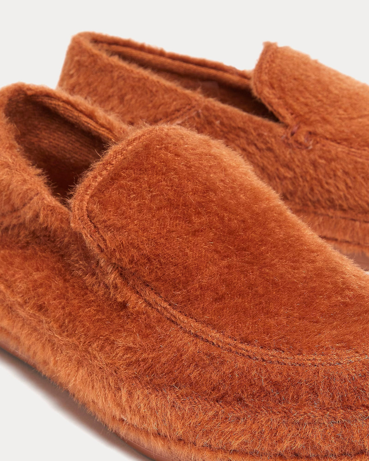 Alpaca & Wool Dark Brown Slippers