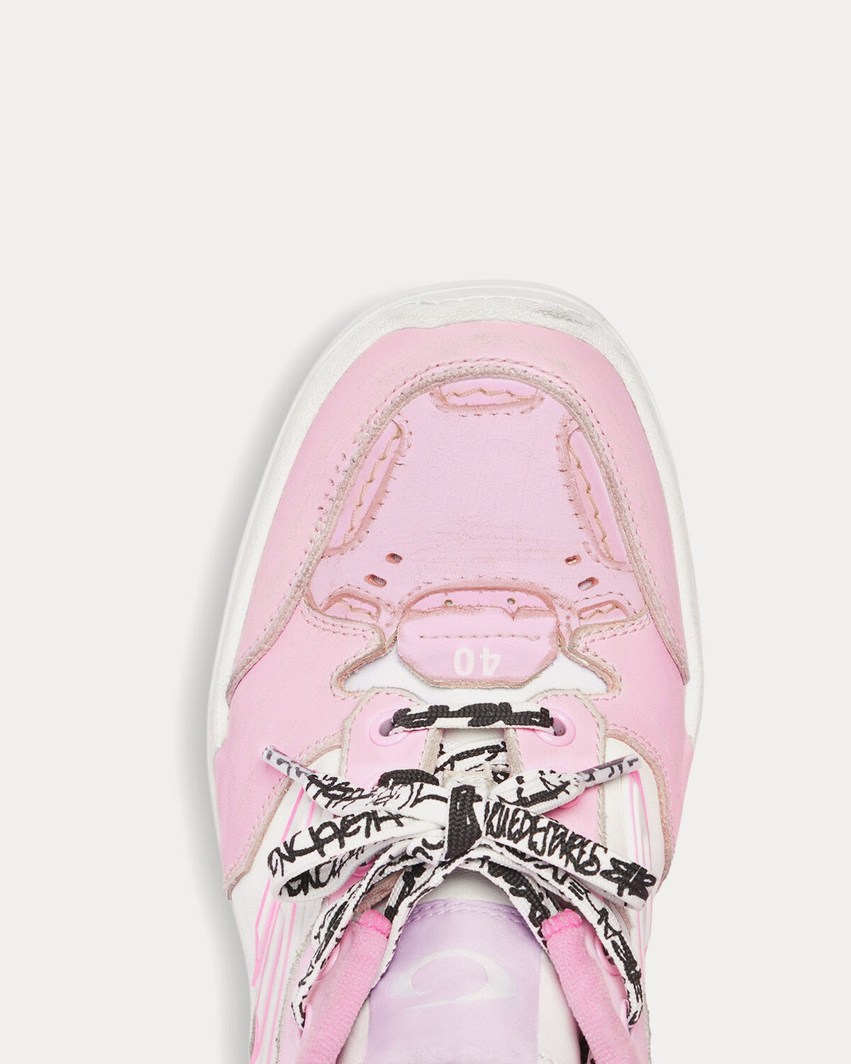 Hamptons Worn-Out Pink / White Low Top Sneakers