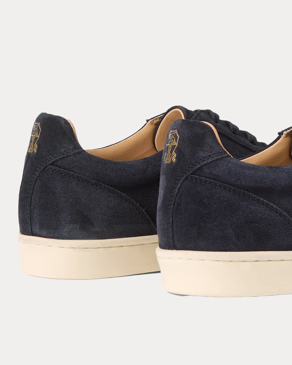Coda di Rondine Suede Navy Low Top Sneakers