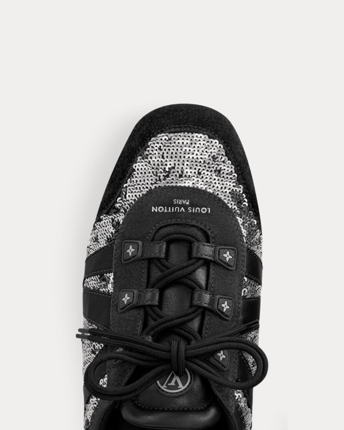 LV Sneakerina Sequins Black / Silver Low Top Sneakers