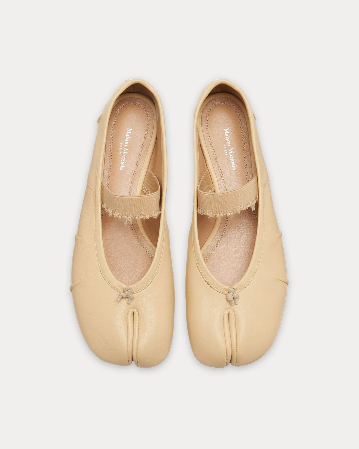 Tabi Elastic Band Ballerina Nude Flats