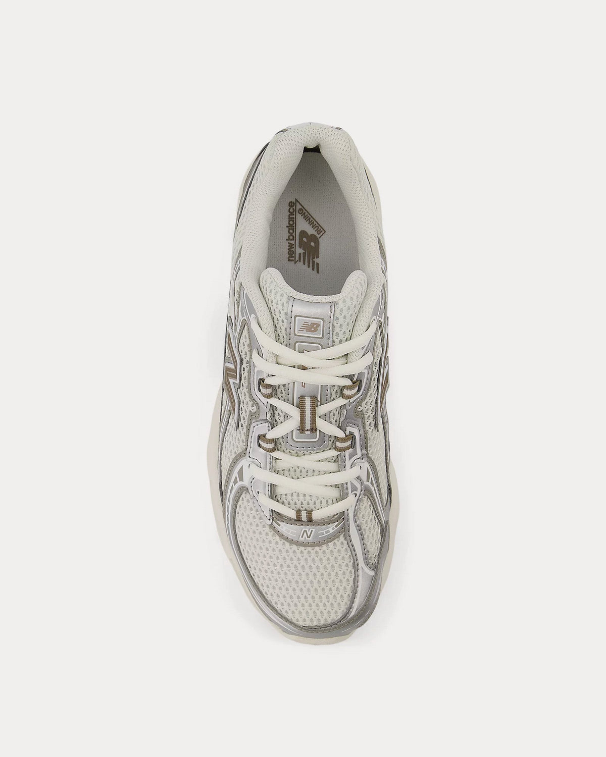 740 Sea Salt / Arid Stone / Silver Metallic Low Top Sneakers
