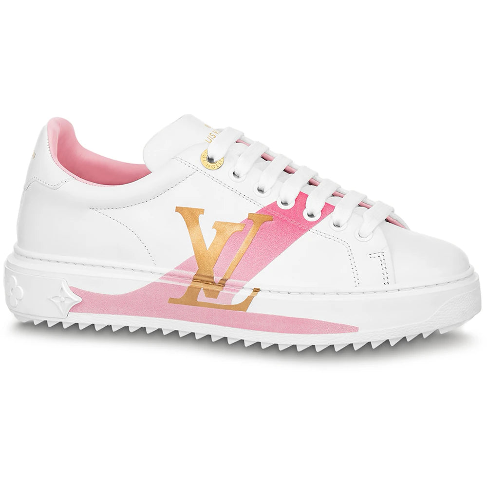 Louis Vuitton Time Out Leather Gold Pink White (Women's)