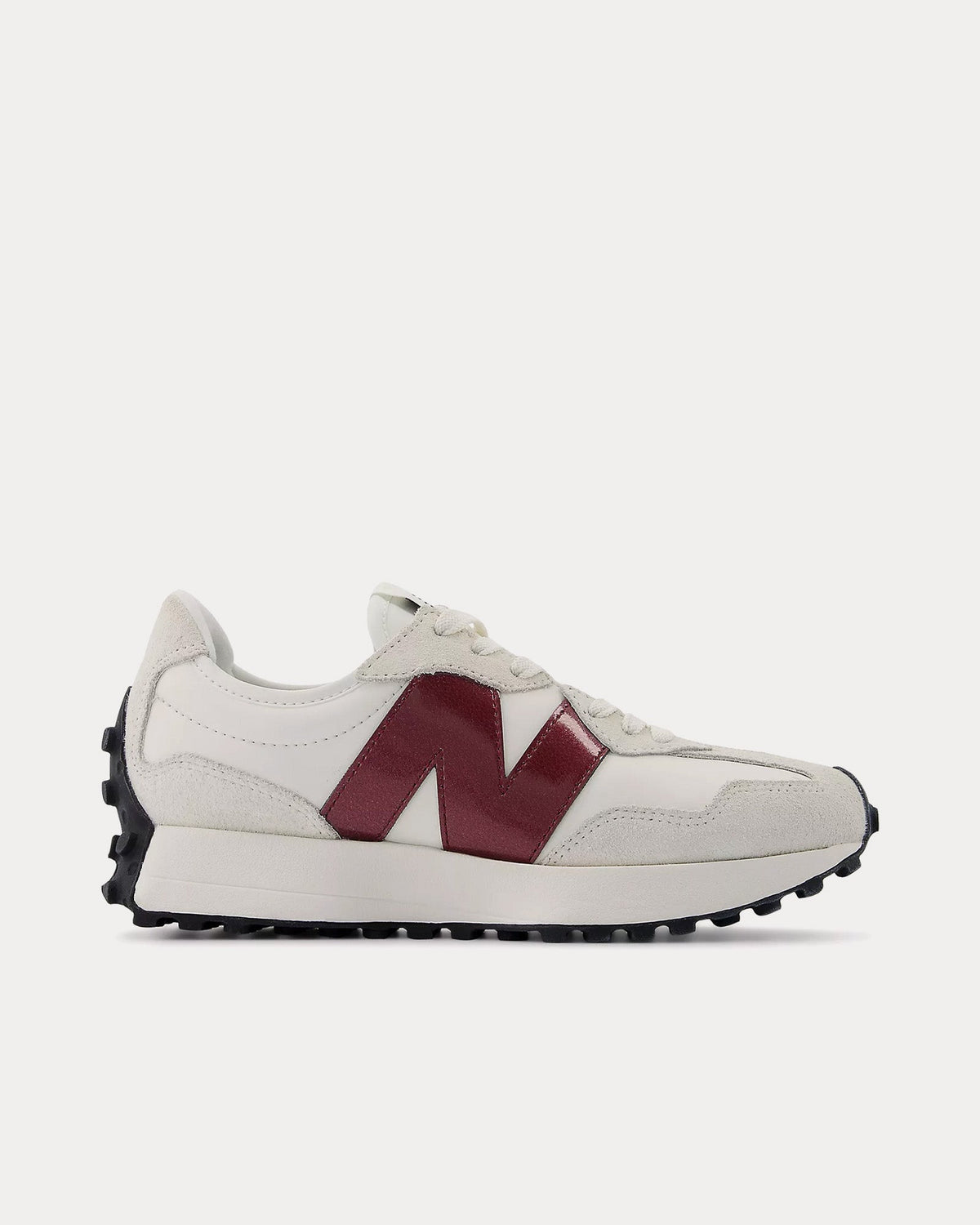 327 Sea Salt / Monarch Burgundy Low Top Sneakers