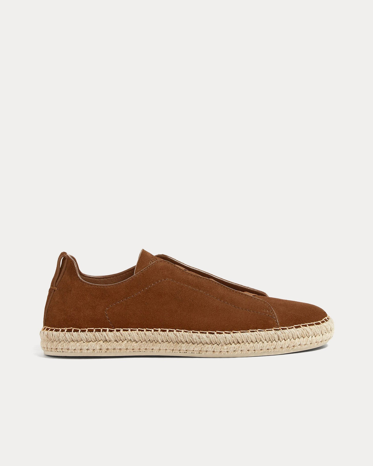 Triple Stitch Suede Dark Folliage Espadrilles