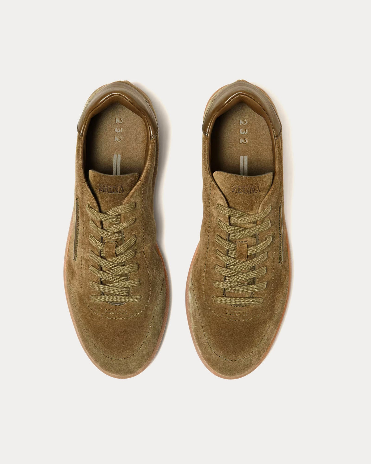 232 Olive Green Low Top Sneakers