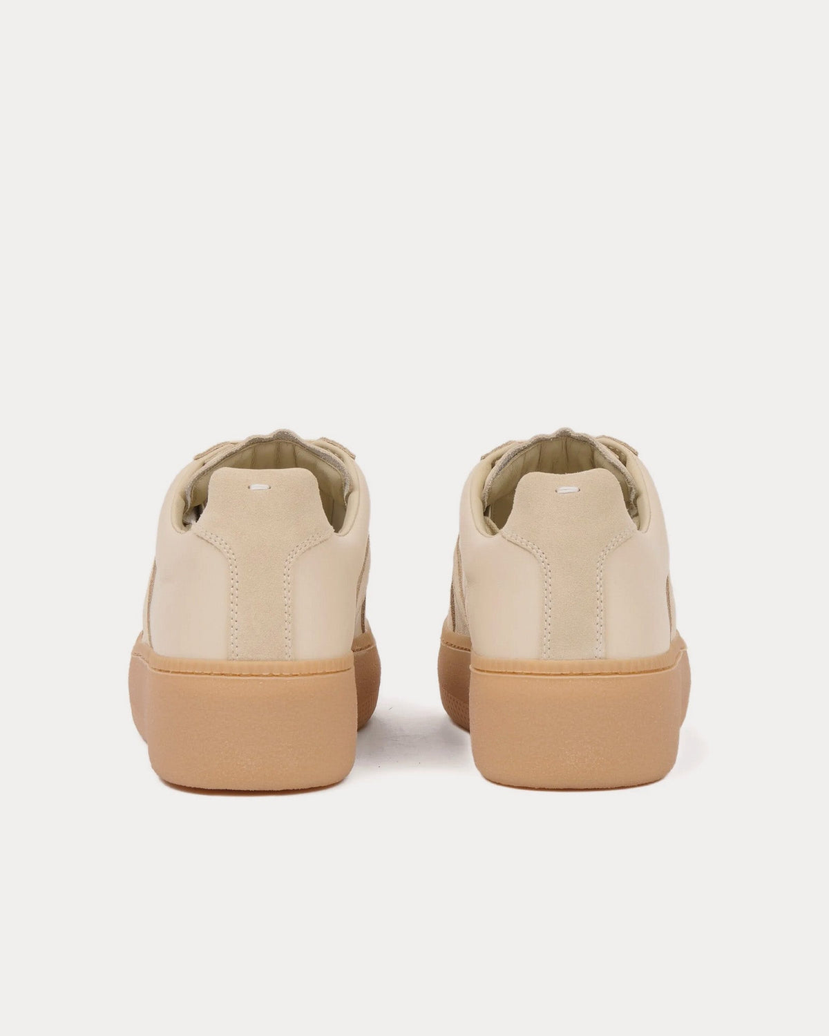 Replica Wedge Beige Low Top Sneakers