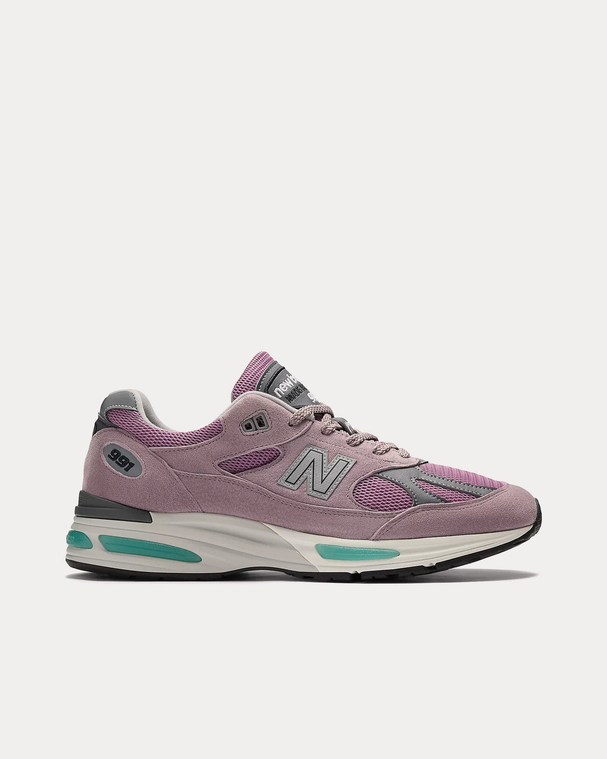 Made in UK 991v2 'Retro Pop' Polignac / Toadstool / Silver Low Top Sneakers