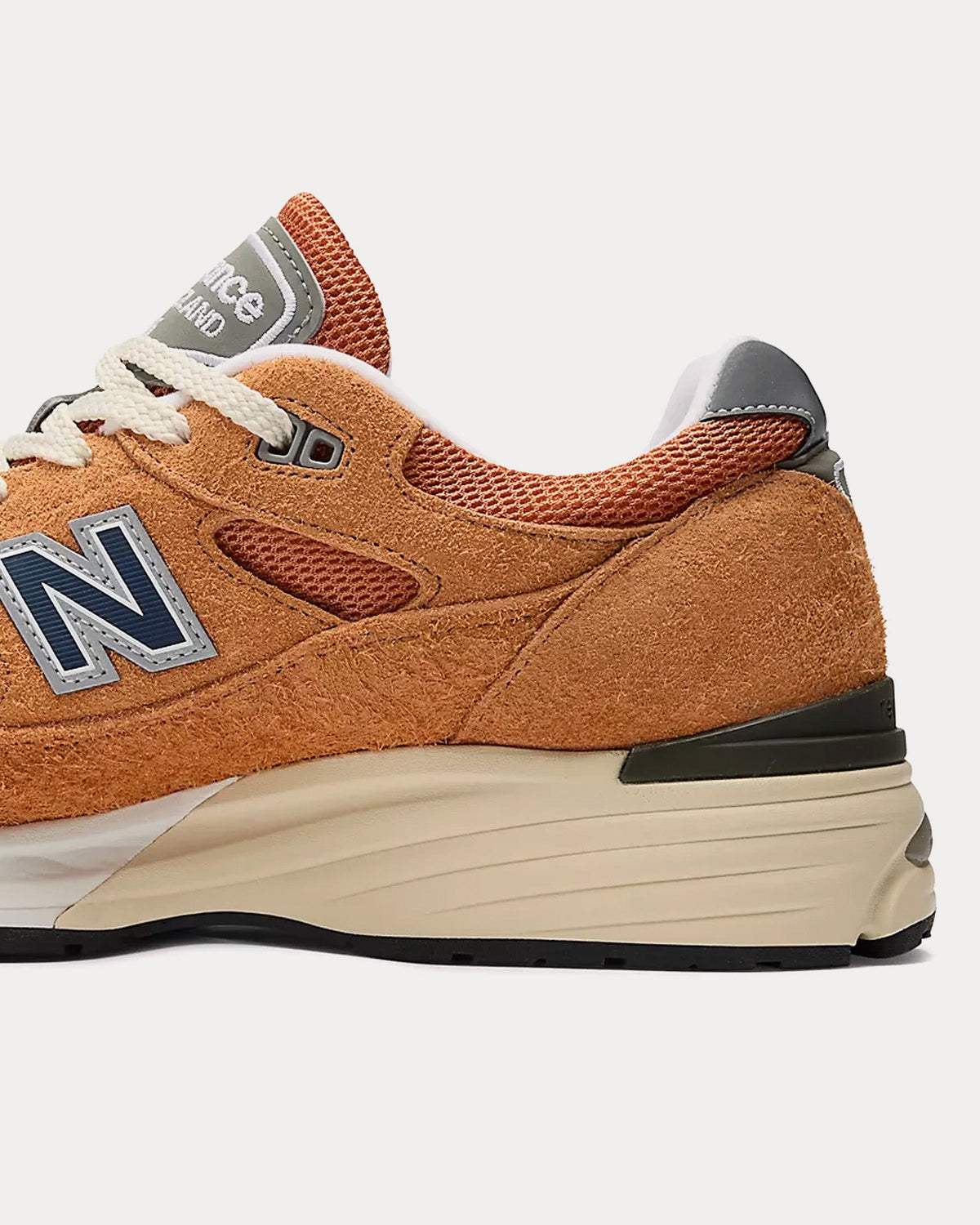 Made in UK 991v2 'Grounded Pastels' Gold Earth / Golden Ochre / Moon Mist Low Top Sneakers