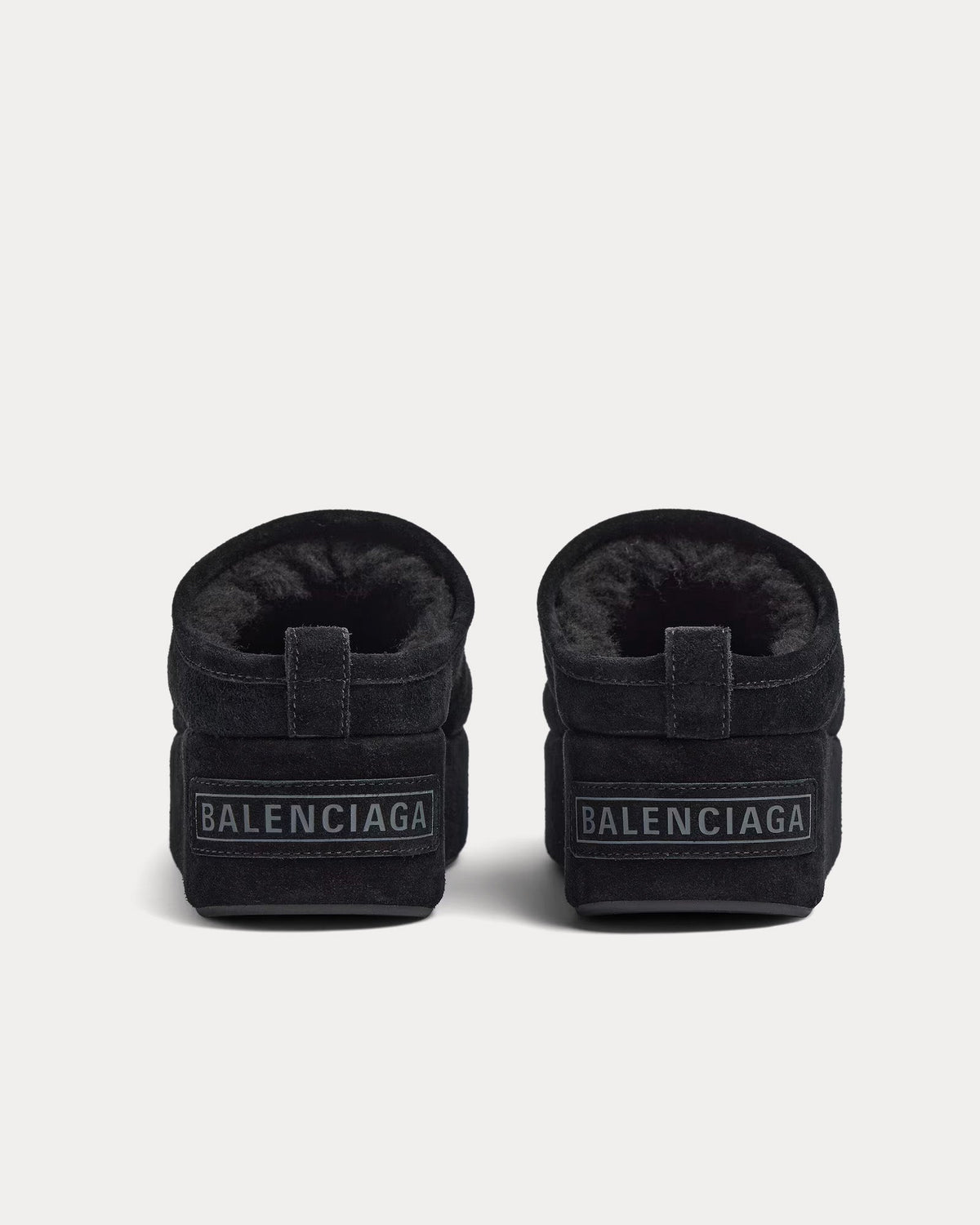 Alaska Soft Platform Black Mules