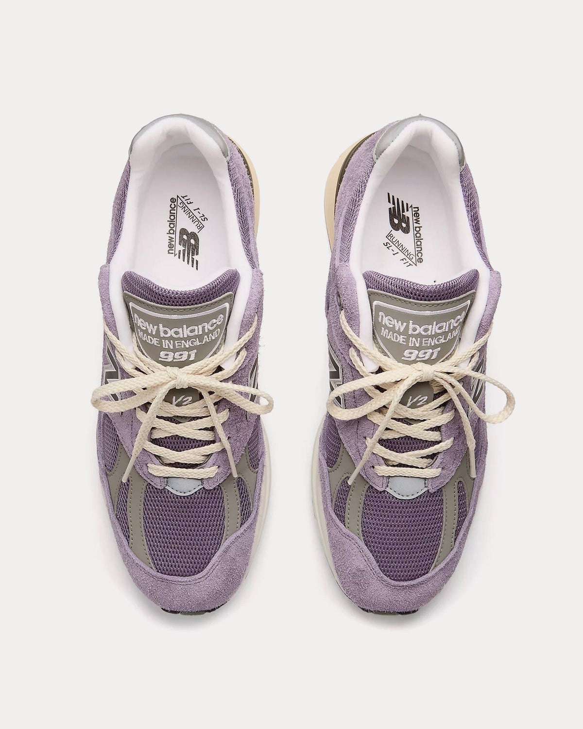 Made in UK 991v2 'Grounded Pastels' Dusk / Purple Sage / Moon Mist Low Top Sneakers