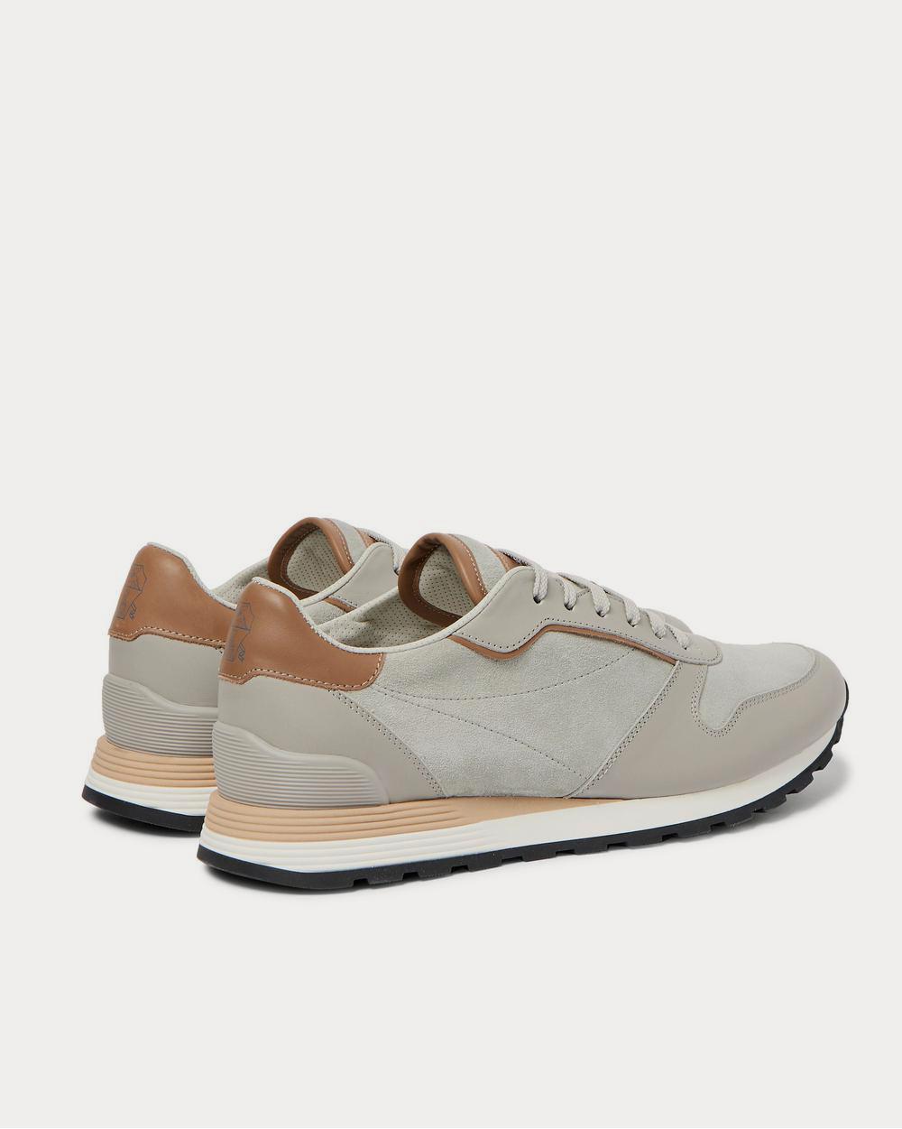 Suede and Leather Gray low top sneakers