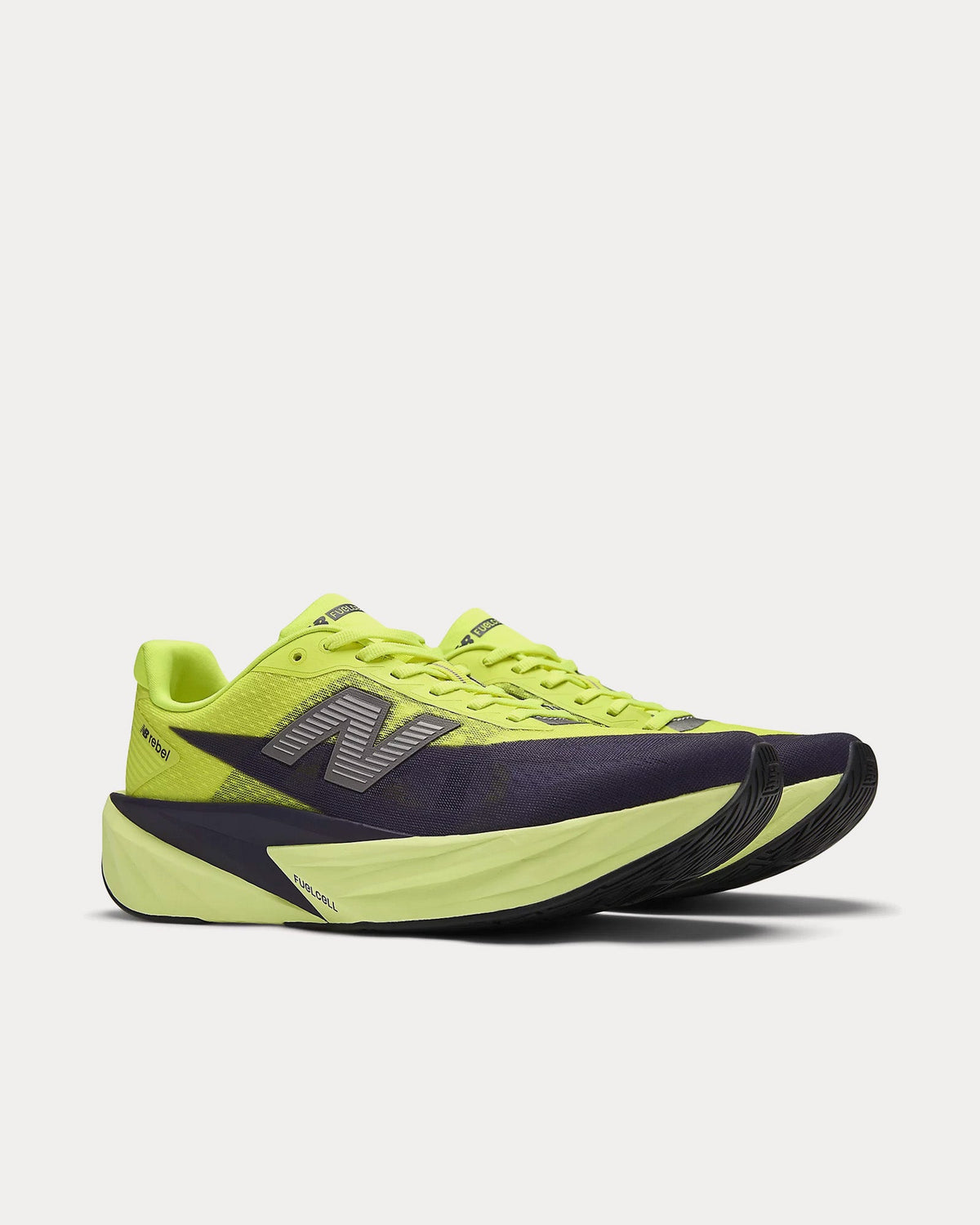 FuelCell Rebel v5 Alkaline Green / Boysenberry / Dark Silver Metallic Running Shoes