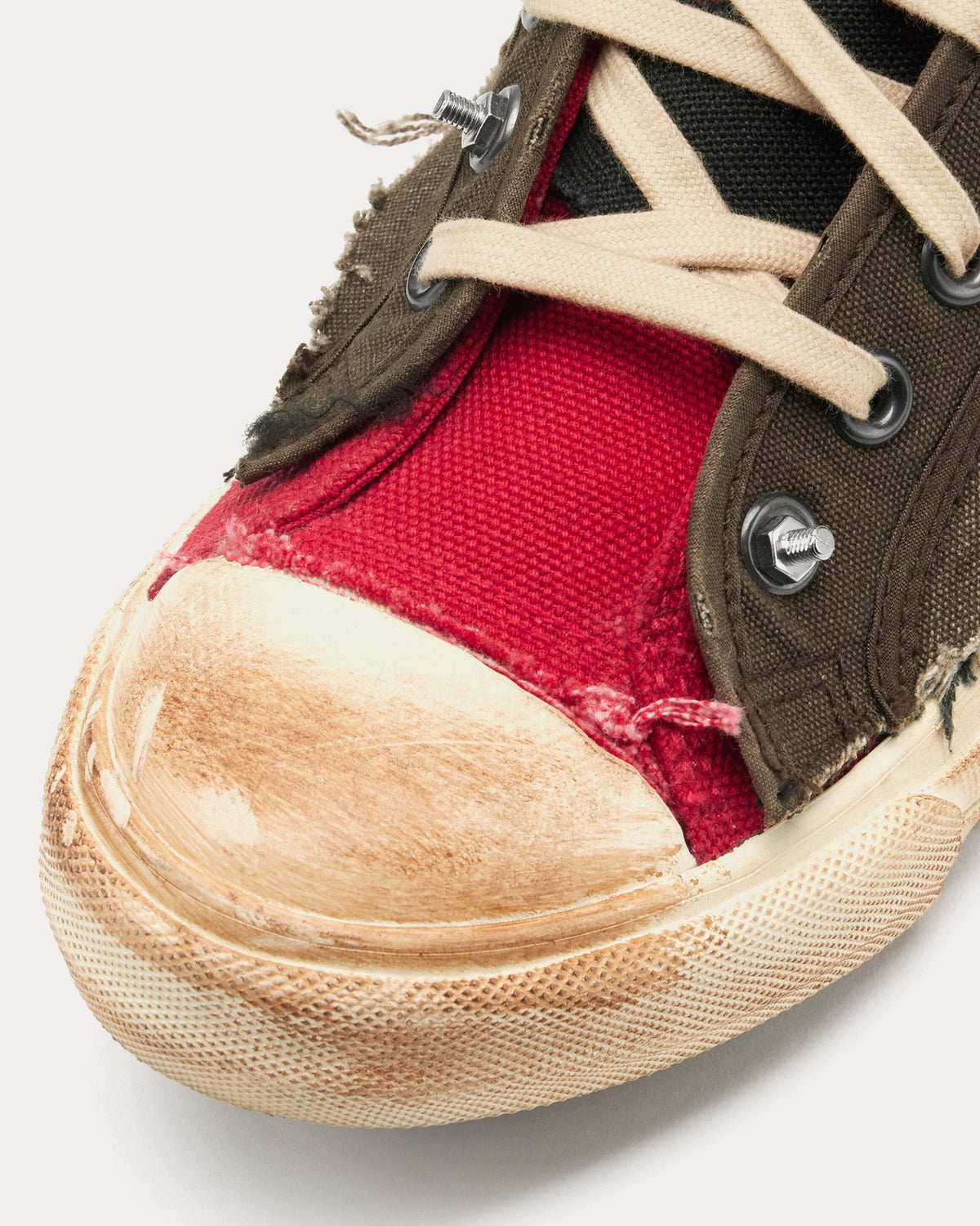 Loved To Death Red / Brown High Top Sneakers