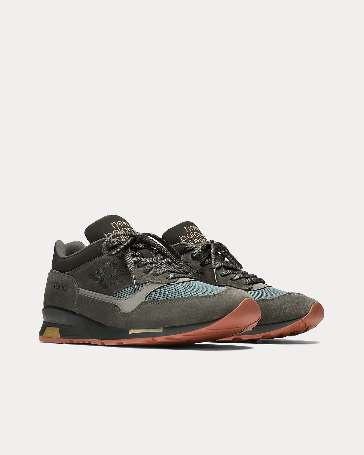MADE in UK 1500 'Neo Synthesis' Raven / Indian Teal / Black Low Top Sneakers