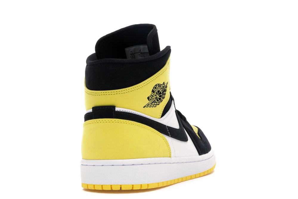 Air Jordan 1 Mid Yellow Toe Black